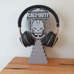 20201115_082549.jpg Archivo STL gratis Stand de auriculares Call of Duty・Objeto imprimible en 3D para descargar