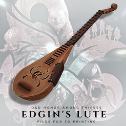 Cults-5.png STL-Datei Edgins Laute (D&D Ehre unter Dieben)・3D-druckbares Modell zum Herunterladen