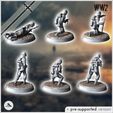 3.jpg Set of six German WW2 infantry troops (with MP40, Panzerfaust and K98k) (5) - Germany Eastern Western Front Normandy Stalingrad Berlin Bulge WWII