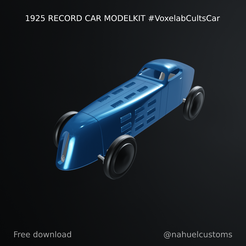 New-Project-(7)-(6).png Free STL file 1925 RECORD CAR MODELKIT #VoxelabCultsCar・3D print design to download, ditomaso147