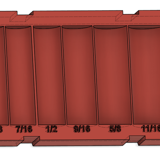 Packout Standard Deep Socket Tray 3D model