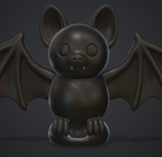 Cute Bat Rim Figure – Chunky Halloween Bat Topper for Candy Bowl