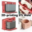 2MAIN-TUMB-001-2024-02-07.jpg STL silicone mold. Planter mold Сandle container + silicone pouring formwork STL