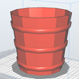 WoodenBasketSTLFront.png Wooden Basket Bucket