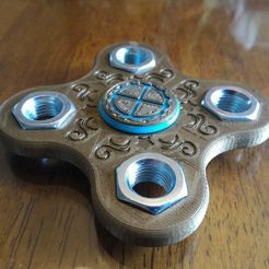P_20170625_143654.jpg Free STL file Steampunk Fidget Spinner・Template to download and 3D print