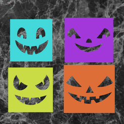 2.png Schablone halloween COOKIE CUTTER 4er-Set