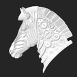 Screenshot-2023-10-27-at-4.45.54 PM.png Mechanical Zebra Head, Wall art, High Detail 3D STL model