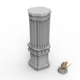 21.jpg 3D printable pillar and assorted bases for dwarf mine