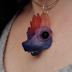 7.jpeg Archaeopteryx, velociraptor, dromaeosaurid theropod dinosaur jewellery, pendant, necklace, ear ring