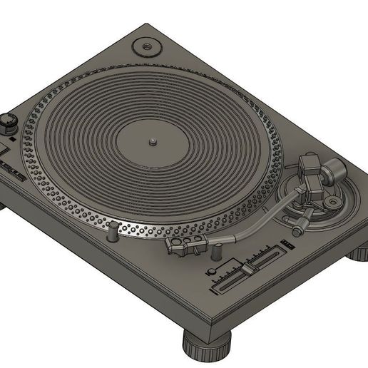 ⏺️ Turntable Technics DJ SL-1200 MK7・ STL File for ・Cults