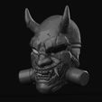 untitled.121.jpg Oni mecha samurai mask 3D print ready