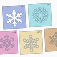 TXT-1.jpg Snowflake Holidays Holidays Christmas Cookies Cookies Snowflake Dough Stamp Texturizer Set