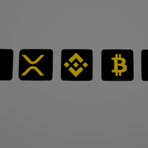 keycap cryptocurrency pack 5 3D model