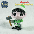1.png Oficina secreta do Papai Noel🎁 Elfo articulado + ferramentas + construção de oficina modular + adereços de brinquedo (conjunto de férias para impressão 3D)