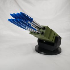 Missile-Launcher-Pen-Holder.jpg STL-Datei Militärischer Raketenwerfer Stift Stifthalter Organizer・Vorlage für 3D-Druck zum herunterladen
