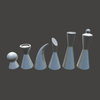 White_Thumbnail1.png Modern Chess Set - Supportless