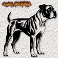 project_20231008_0921497-01.png BOXER DOG WALL ART BOXER WALL DECOR 2D ART ANIMAL