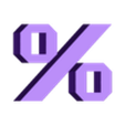 PERCENT.stl Letters and Numbers BATMAN FOREVER Letters and Numbers | Logo