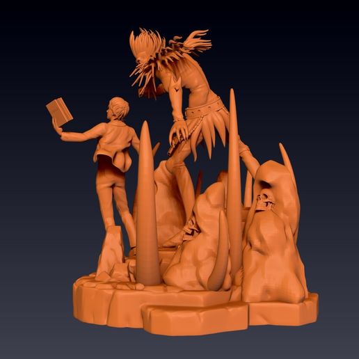 👾 Death note Light ryuk・ STL File for ・Cults