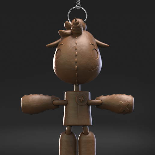 04.png Porta-chaves Unicórnio assustador