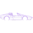 308 gts qv 1984.stl Wall Silhouette: Ferrari - 308 gts qv 1984