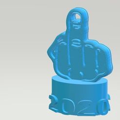 Valiste Verga 2020.jpg STL file Fuck You Christmas Ornament 2020・Model to download and 3D print