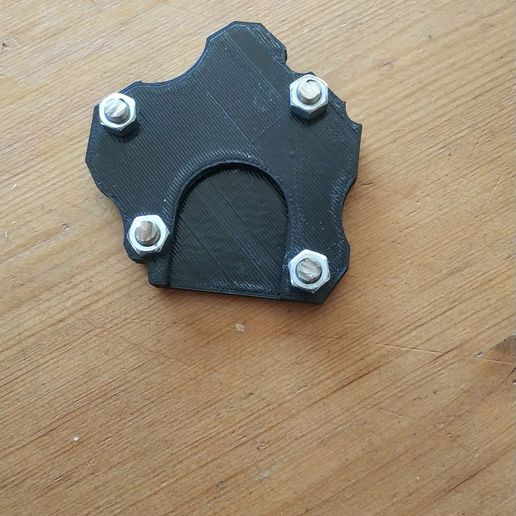 Motorcycle kickstand extension 3D model
