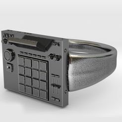 1 copy.jpg Archivo STL Anillo mpc de Akai・Diseño para descargar y imprimir en 3D