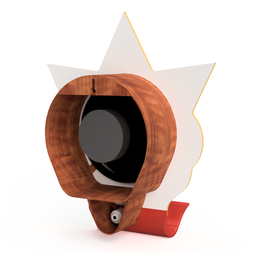 Wurlitzer-4003-Speaker-3D-Render-back.png Wurlitzer 4003 Jukebox Speaker 8" Audio Speaker