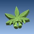 6.jpg Cannabis Leaf Character / Ganja Man