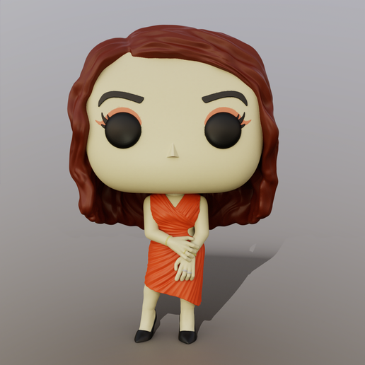 Woman in party dress