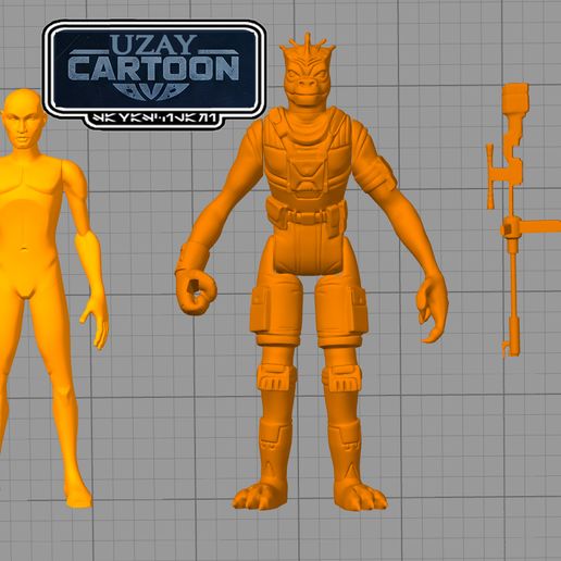 ⭐ Star wars Clone wars articulated GARNAC 3D print model・ 3D File for ...