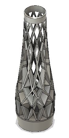 DECORATIVE BOTTLE / VASE - 3D model önizlemesi