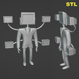 Large-TV-Man_STL.png Large TV Man (Skibidi Toilet 40) 📺 FIGURINE - TV Man STATUETTE