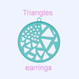 triangles-earring-final.png Free STL file Squares earring・3D print design to download