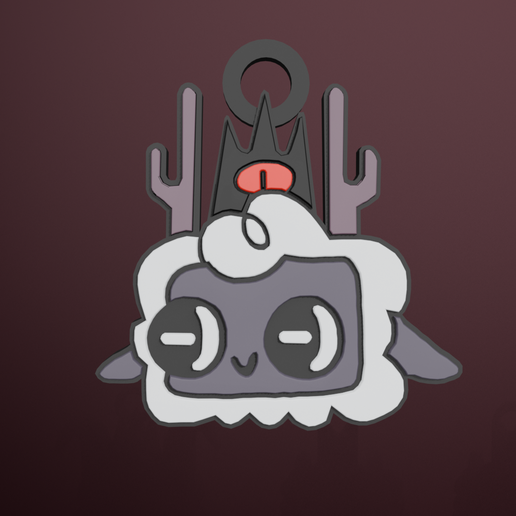 Cult of the lamb keychain 01 3D model