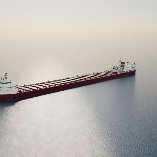 SS Edmund Fitzgerald 1958 – Great Lakes Freighter, 729 ft Ore Carrier – 1:700, 1:1250 & 1:2000 – Resin & FDM, Waterline + Full Hull