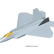 f22_raptor_reg-pla_3d.jpg 3D file RC F22 Raptor 700mm V2 (Flyable)・3D print model to download, Tooly