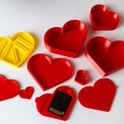 heartshapedboxes11.jpg Archivo 3D Un juego de cajas con forma de corazón para tu San Valentín・Modelo de impresión 3D para descargar, Papiertier