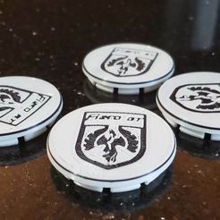 20190418_182152.jpg Free 3D file Pontiac Fiero wheel center cap with emblem・3D printer model to download