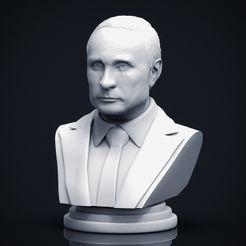 Putin-3.jpg Fichier STL Buste de Vladimir Poutine・Design pour imprimante 3D à télécharger, niklevel