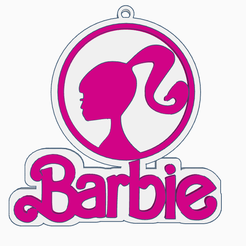 b1.png STL file Barbie Keychain・3D printable model to download