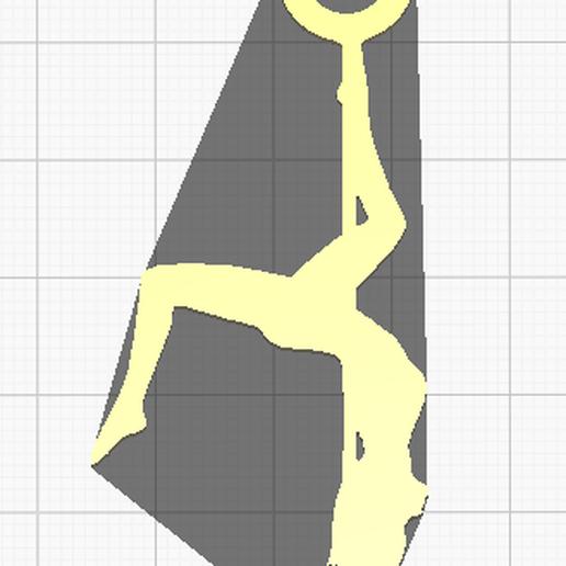 Pole Dance Keychain 3D model