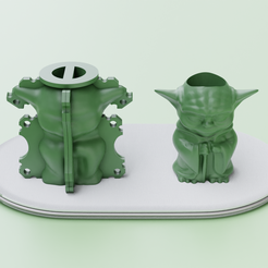 yoda01_r.png Fichier 3D Moule pour pot de fleurs Yoda・Plan imprimable en 3D à télécharger