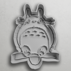 push-diseño.png STL file Totoro on branch 10cm・3D printer model to download