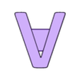 v6 - Letter_V-1.STL STL file Puzzle ABC (Alphabet word learning)・3D printable model to download