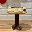 A4C616BE-6FA5-45A6-B873-C54BD6003DD4.jpeg Round Wooden Cake Stand and Dessert Pedestal Display Stand (3 Size of Plate)