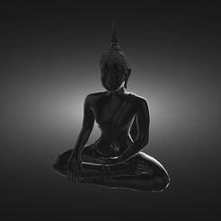 Statuette-Buddha-render.png STL file Statuette Buddha・3D printable design to download