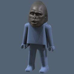 Gorilla-Head.jpg Fichier STL Tête de gorille・Plan pour imprimante 3D à télécharger