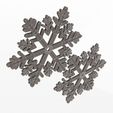 Wireframe-Low-50.jpg Снежинка Эмодзи 02.Печать на месте с 3MF в комплекте. (Без опор и плотов)